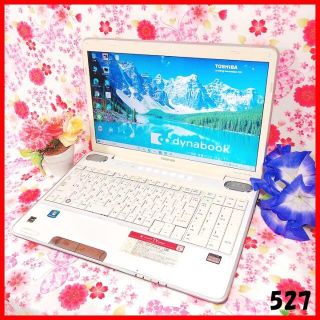 トウシバ(東芝)の初心者にも綺麗安心な一台❤️DVD/オフィス/無線❤️500GB/4GB❤️美品(ノートPC)