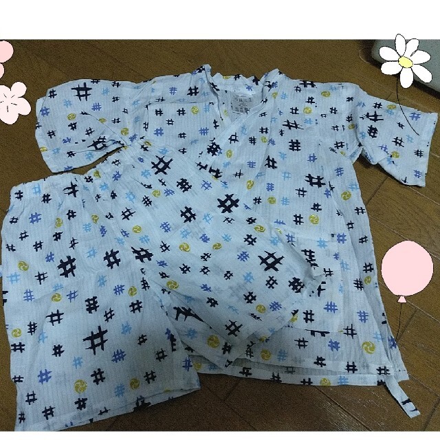 甚平＊110 キッズ/ベビー/マタニティのキッズ服女の子用(90cm~)(甚平/浴衣)の商品写真