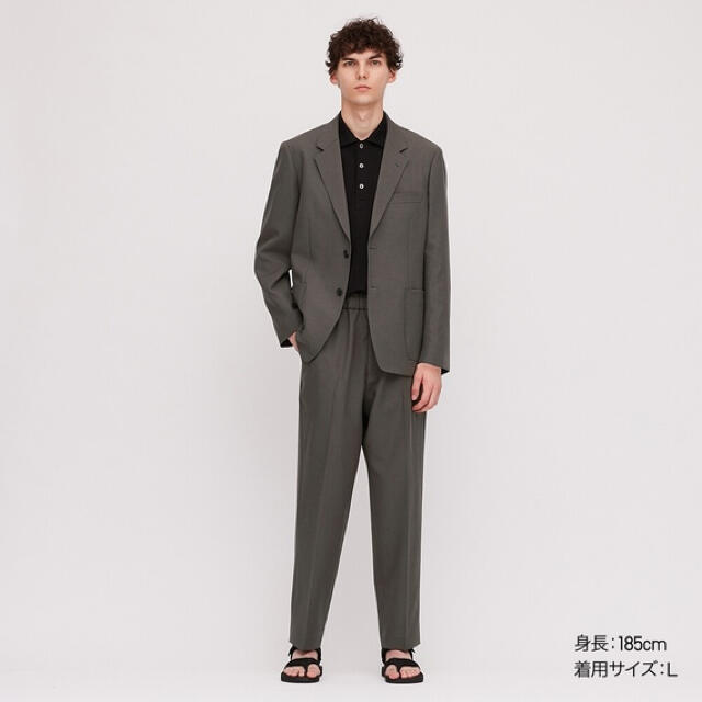 UNIQLO(ユニクロ)のuniqlou セットアップ　グレー メンズのスーツ(セットアップ)の商品写真