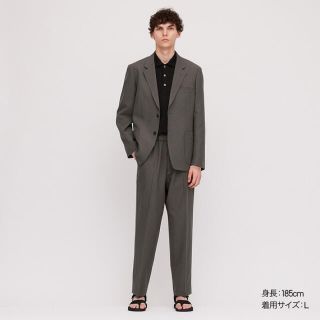 ユニクロ(UNIQLO)のuniqlou セットアップ　グレー(セットアップ)