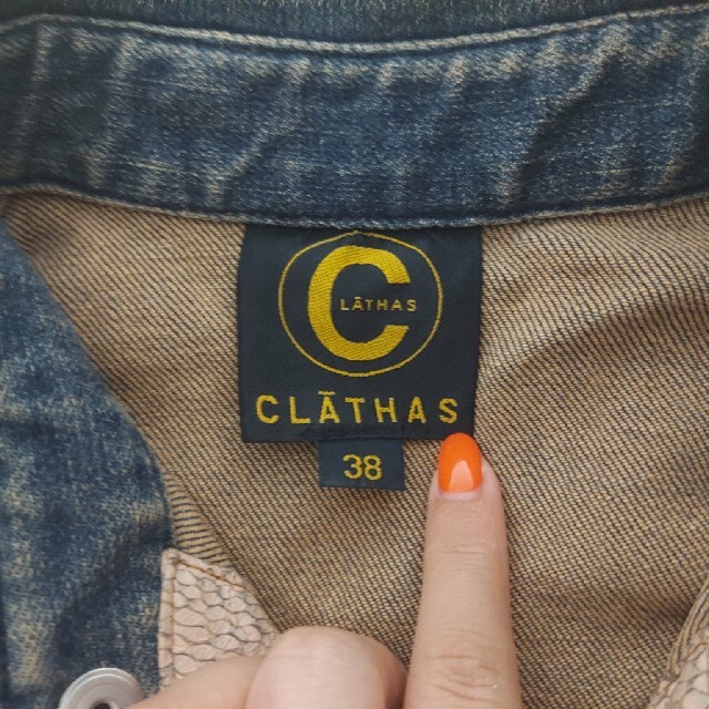 CLATHAS(クレイサス)のクレイサス　デニムジャケット　38 日本製 レディースのジャケット/アウター(Gジャン/デニムジャケット)の商品写真