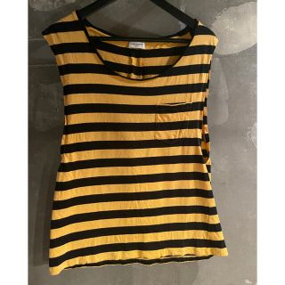 サンローラン(Saint Laurent)のSaint laurant paris サンローランパリ　タンクトップ　ボーダー(Tシャツ/カットソー(半袖/袖なし))