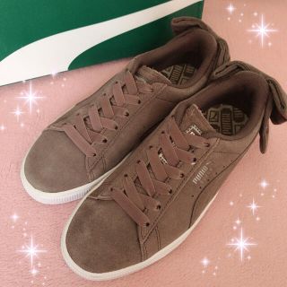 PUMA プーマ リボン スニーカー SUEDE BOW 24.5cm