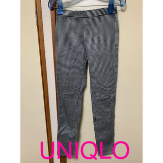 ユニクロ(UNIQLO)のUNIQLO  ギンガムチェック　レギンス パンツ　Sサイズ(スキニーパンツ)