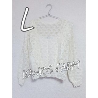 ローリーズファーム(LOWRYS FARM)の＊美品＊ ローリーズファーム L レーストップス&キャミソール セット(シャツ/ブラウス(長袖/七分))