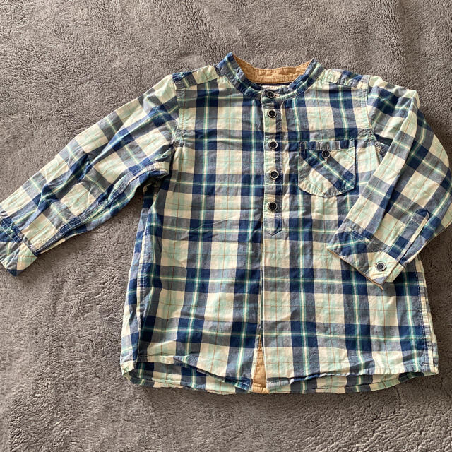 H&M(エイチアンドエム)のチェックシャツ　長袖シャツ キッズ/ベビー/マタニティのキッズ服男の子用(90cm~)(ブラウス)の商品写真