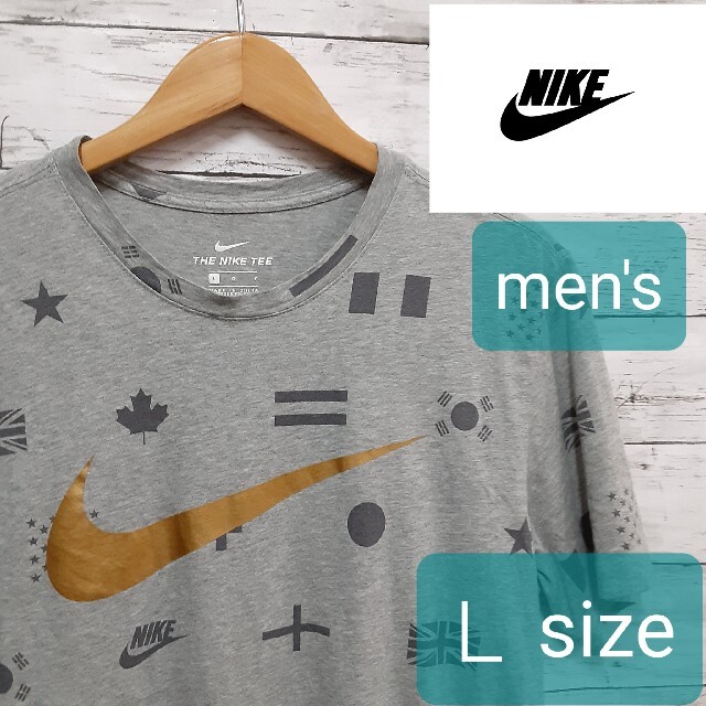 NIKE(ナイキ)の✨NIKE✨　ナイキ　希少ゴールドロゴT　men's　Ｌsize メンズのトップス(Tシャツ/カットソー(半袖/袖なし))の商品写真