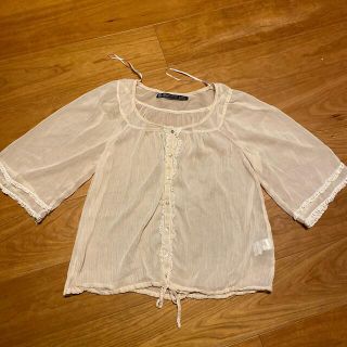 ザラ(ZARA)のZARA シースルーブラウス(シャツ/ブラウス(半袖/袖なし))