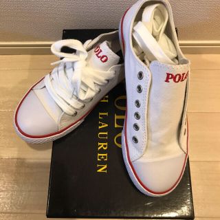 ポロラルフローレン(POLO RALPH LAUREN)の【送料無料】polo 靴 23cm  ホワイト レディース(スニーカー)