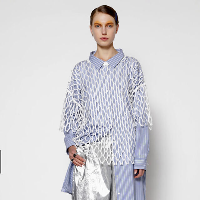 DRIES VAN NOTEN - 21ssドリスヴァンノッテン完売メッシュT 白fumika