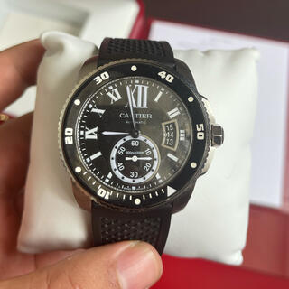 カルティエ(Cartier)のカリブル ドゥ カルティエ ダイバー W7100056 保証書あり(腕時計(アナログ))