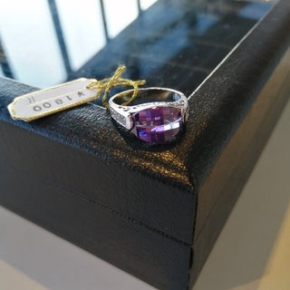 vintage ジュエリー 紫の石のリング【11号】(リング(指輪))