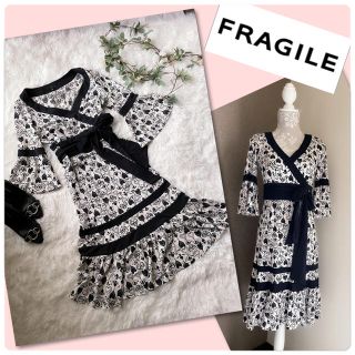 フラジール(FRAGILE)のエクボ様専用です♡三陽商会　フラジール　ハートモチーフワンピース♡(ひざ丈ワンピース)