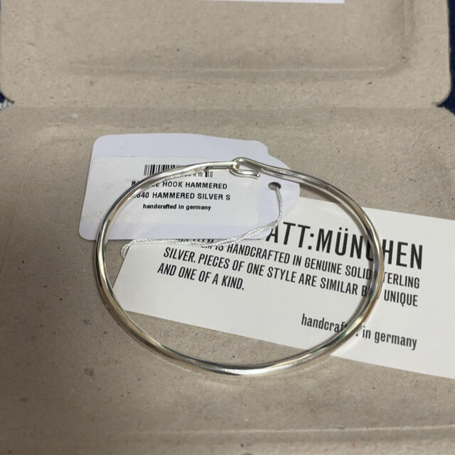 半価通販 werkstatt munchen bangle hook hammered ブレスレット