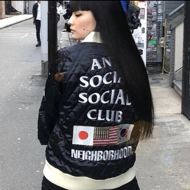 【Mｻｲｽﾞ】assc×neighborhood　ｺﾗﾎﾞｼﾞｬｹｯﾄ　黒