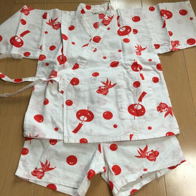 甚平　100cm キッズ/ベビー/マタニティのキッズ服女の子用(90cm~)(甚平/浴衣)の商品写真