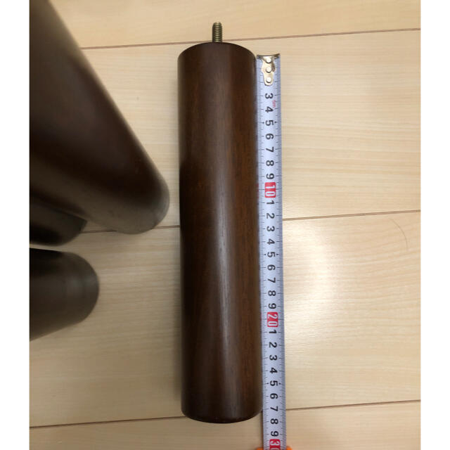 MUJI (無印良品)(ムジルシリョウヒン)の無印良品 脚 26cm 旧仕様 ブラウン インテリア/住まい/日用品のベッド/マットレス(脚付きマットレスベッド)の商品写真