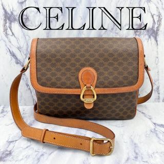 セリーヌ(celine)の【美品】オールドセリーヌ★ヴィンテージ　ショルダーバッグ　マカダム　ブラウン(ショルダーバッグ)