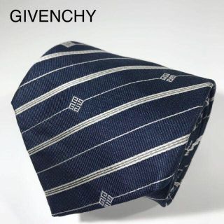 ジバンシィ(GIVENCHY)の【卍LINE様】ジバンシー イタリア製 高級シルク ネクタイ ストライプ Ｇロゴ(ネクタイ)