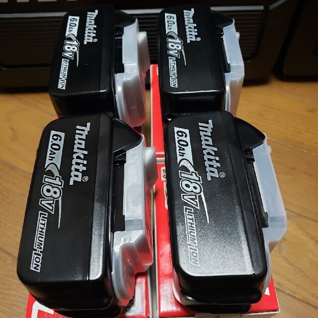 新品・未使用マキタ純正 バッテリーBL1860B×4個 最新※雪マーク付