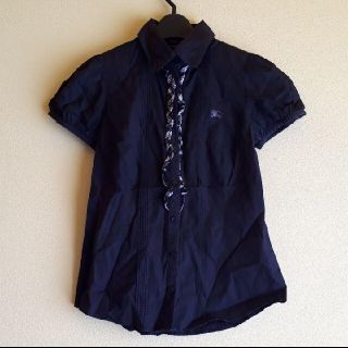 バーバリーブルーレーベル(BURBERRY BLUE LABEL)のBURBERRY  パフスリーブ フリル ブラウス(シャツ/ブラウス(半袖/袖なし))