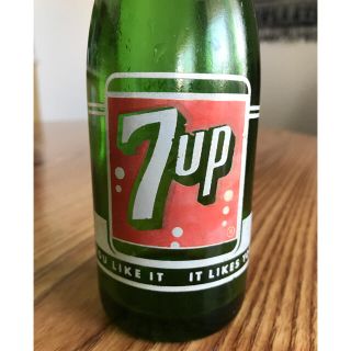 7up　瓶　コンテナ　収納　カゴ　ボトルケース　セブンアップ　ビンテージ 雑貨