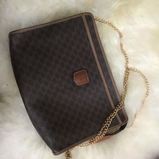 セフィーヌ(CEFINE)のvintage CELINE マカダム　チェーンショルダーバッグ(ショルダーバッグ)