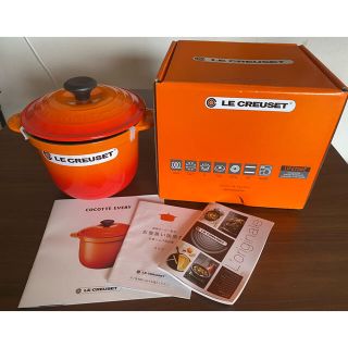 ルクルーゼ(LE CREUSET)の【新品・未使用】ル・クルーゼ ココット・エブリィ 18 オレンジ (鍋/フライパン)