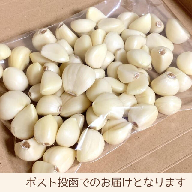 ★むきニンニク★ 2020年産　青森県田子町産にんにく500g 農家直送 食品/飲料/酒の食品(野菜)の商品写真