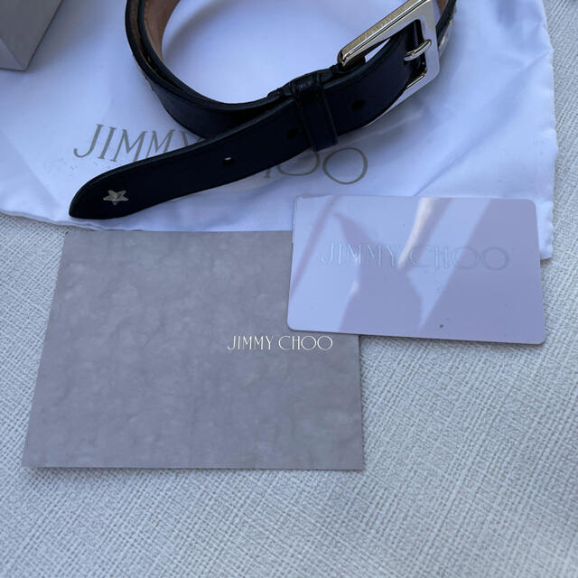 JIMMY CHOO(ジミーチュウ)のJIMMY CHOO ジミーチュウ ☆スタースタッズベールトブラック レディースのファッション小物(ベルト)の商品写真