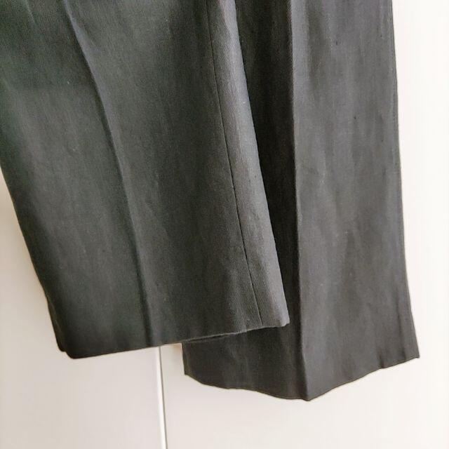 Max Mara(マックスマーラ)のMax Mara 麻 リネン ストレートパンツ 黒色 マックスマーラ レディースのパンツ(その他)の商品写真