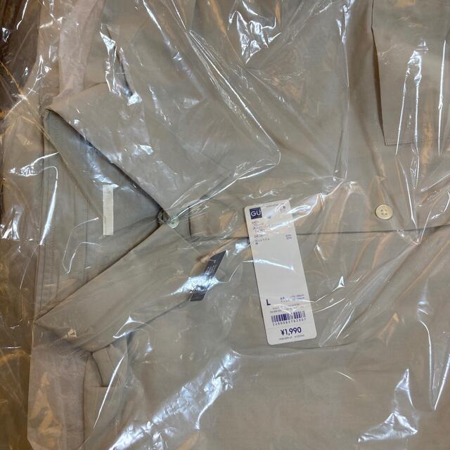 GU(ジーユー)のGU_ブロードオーバーサイズシャツ【グレー・長袖】 メンズのトップス(シャツ)の商品写真