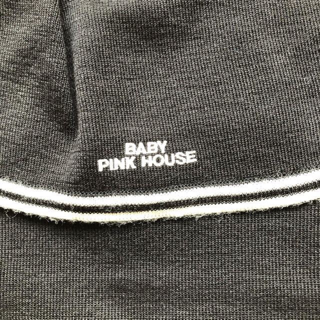 PINK HOUSE(ピンクハウス)のベビーピンクハウス セーラーカラーのワンピース 黒色 80サイズ キッズ/ベビー/マタニティのキッズ服女の子用(90cm~)(ワンピース)の商品写真
