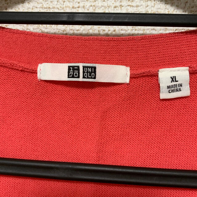 UNIQLO(ユニクロ)のUNIQLO カーディガン XL ピンク レディースのトップス(カーディガン)の商品写真