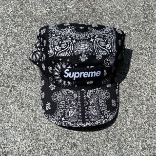 シュプリーム(Supreme)のSupreme Bandana Camp Cap キャップ 黒(キャップ)