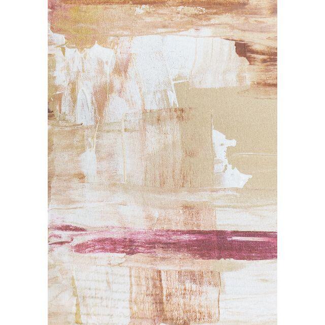 【アートポスター】ニュアンス　ピンク　　油絵　抽象画　選べるサイズ　おしゃれ ハンドメイドのインテリア/家具(インテリア雑貨)の商品写真