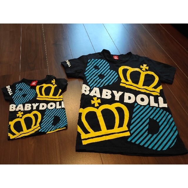 BABYDOLL(ベビードール)の親子でお揃いBABYDOLL Tシャツ キッズ/ベビー/マタニティのキッズ服男の子用(90cm~)(Tシャツ/カットソー)の商品写真