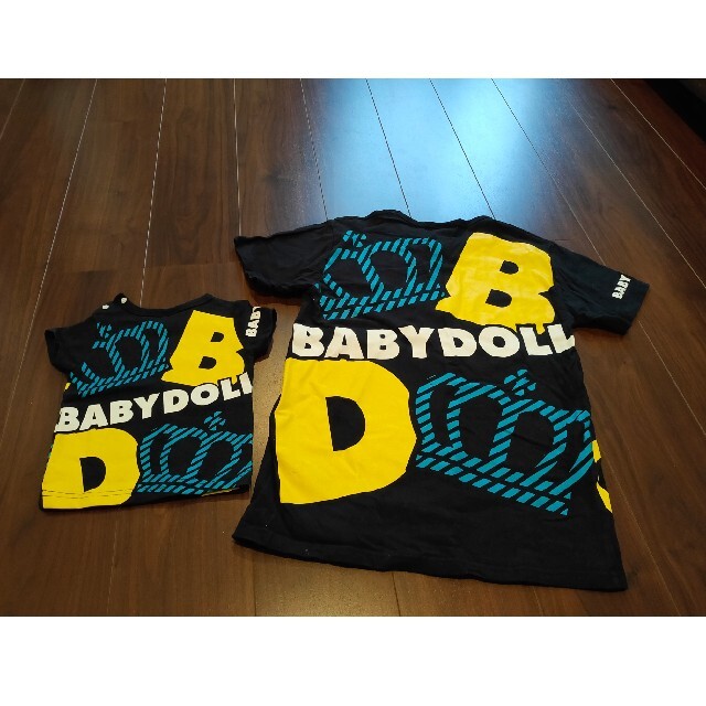 BABYDOLL(ベビードール)の親子でお揃いBABYDOLL Tシャツ キッズ/ベビー/マタニティのキッズ服男の子用(90cm~)(Tシャツ/カットソー)の商品写真