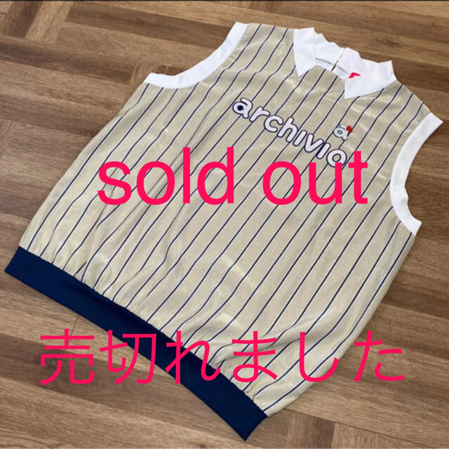 PEARLY GATES(パーリーゲイツ)のsold out アルチビオ archivio ノースリーブトップス 38 スポーツ/アウトドアのゴルフ(ウエア)の商品写真