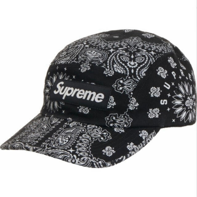 新品Black【新品未使用】supreme バンダナ　キャップ　黒