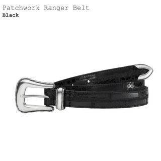 シュプリーム(Supreme)のsupreme patchwork ranger belt black(ベルト)