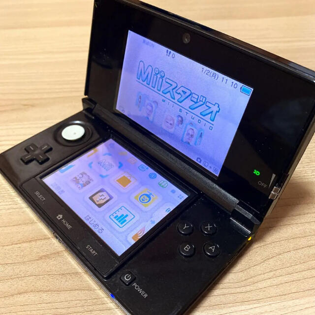 【完品・液晶美品】ニンテンドー3DS コスモブラック 本体 任天堂 動作品