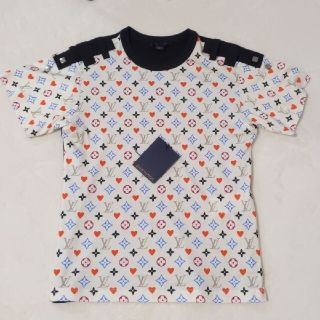 ルイヴィトン(LOUIS VUITTON)のゲームオンコントラストバックTシャツウィズループディテール(Tシャツ(半袖/袖なし))