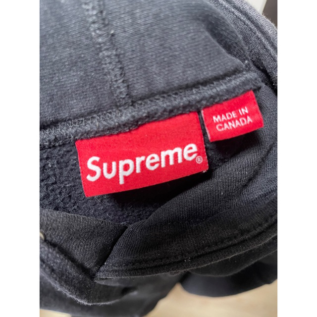 supreme hoodie パーカー　ブラック　Lサイズ 2