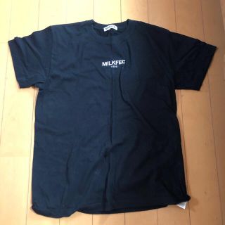 ミルクフェド(MILKFED.)のブラック　シンプルTシャツ(Tシャツ(半袖/袖なし))