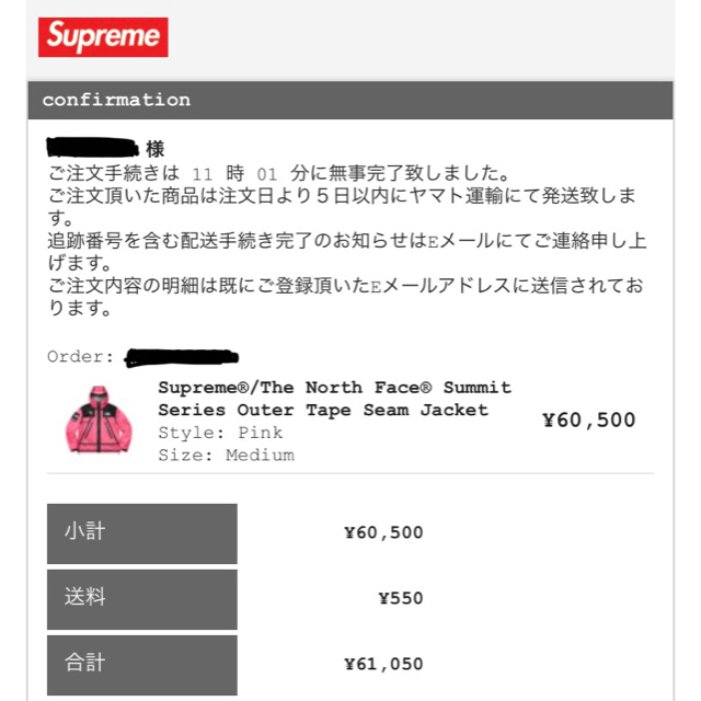 Supreme®/The North Face® Summit Series 1