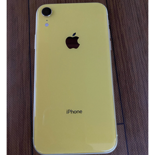 アップル(Apple)のiPhone xr イエロー　au SIMロック解除済【ジャンク品】(スマートフォン本体)