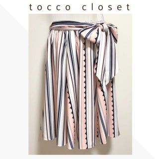 トッコ(tocco)の【おまとめ】tocco  closet リボン付き ふんわりフレアスカート(ひざ丈スカート)