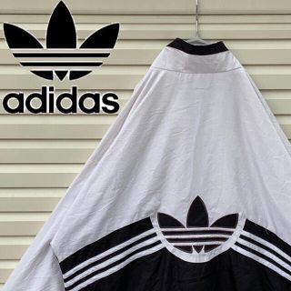 アディダス(adidas)の送料無料！アディダス バックロゴ 銀タグ ゆるだぼ 90s ショート丈 ナイロン(ナイロンジャケット)