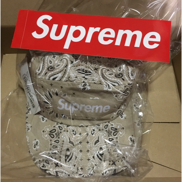 supreme 21ss bandana camp cap TAN バンダナキャップ